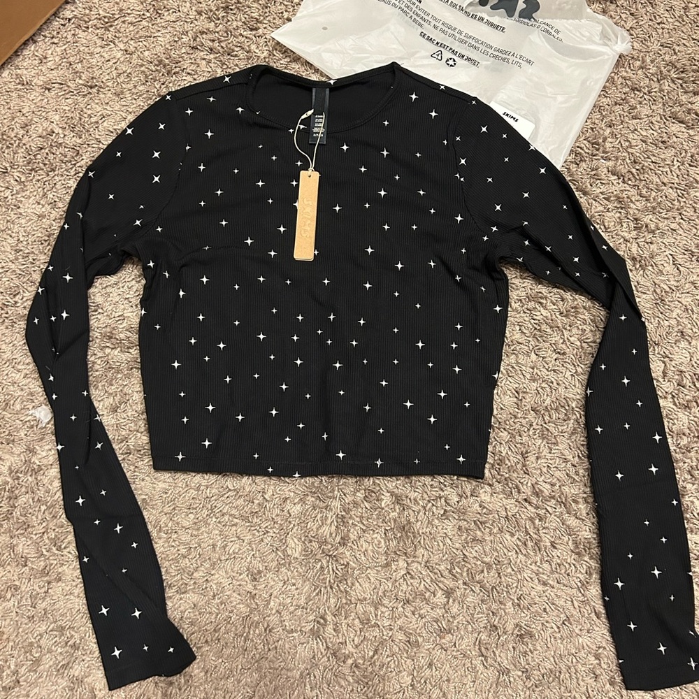 SKIMS soft lounge long sleeve crop top
